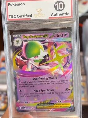 Pokemon Mega Gardevoir EX Holographic Card - Pink, Green